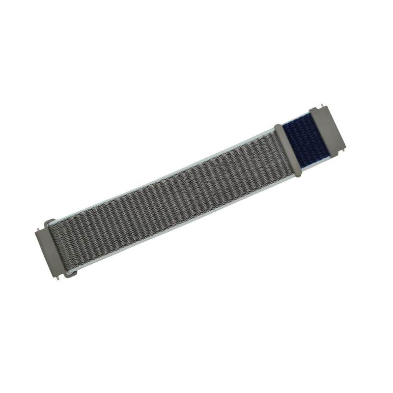 Nylonový řemínek šedo-modrý 22 mm