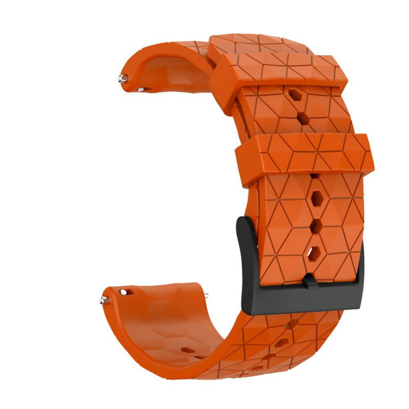 Silikonový řemínek oranžový 24 mm