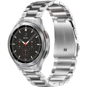 Kovový řemínek stříbrný pro Samsung Galaxy Watch 4 a 5 (44//45/46 mm)