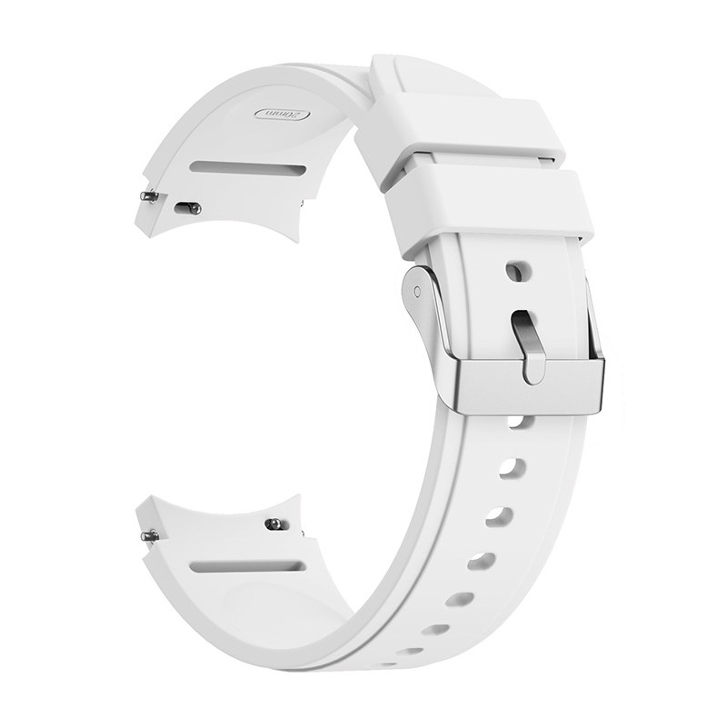 Silikonový řemínek bílý 20 mm pro Samsung Galaxy Watch 4