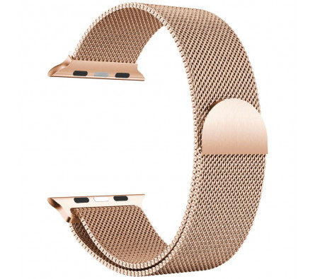 Milánský tah pro Apple Watch zlato-růžový 38/40/41 mm
