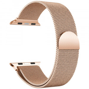 Milánský tah pro Apple Watch zlato-růžový 42/44/45 mm