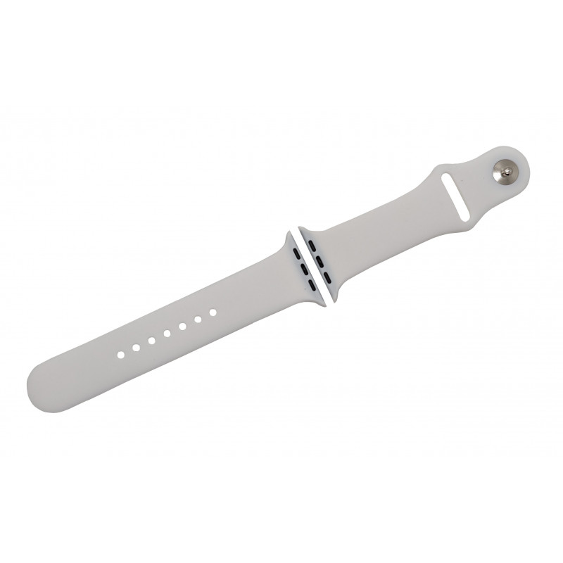 Silikonový pásek pro Apple Watch bílý 38/40/41 mm, L