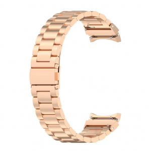 Kovový řemínek zlato-růžový pro Samsung Galaxy Watch 4, 5 a 6