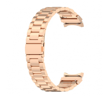 Kovový řemínek zlato-růžový pro Samsung Galaxy Watch 4, 5 a 6