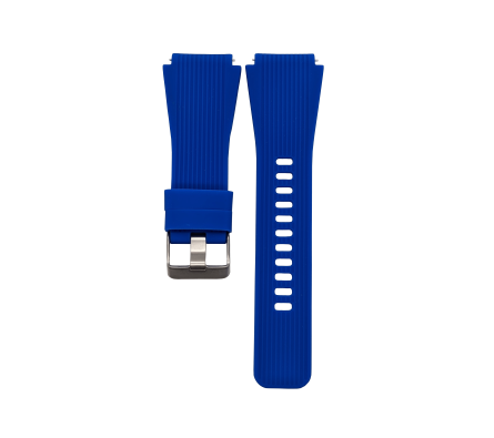 Silikonový řemínek modrý 22 mm