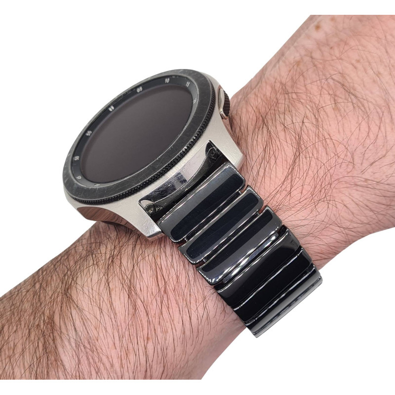 Keramický řemínek černý 22 mm