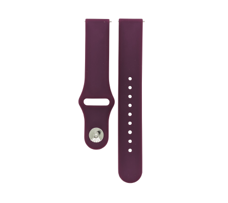 Silikonový pásek fialový 18 mm