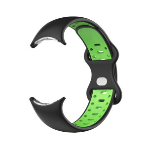 Silikonový řemínek performance pro Google Pixel Watch černo-zelený L