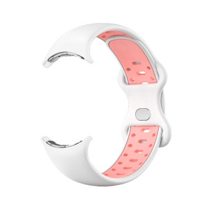 Silikonový řemínek performance pro Google Pixel Watch bílo-růžový S