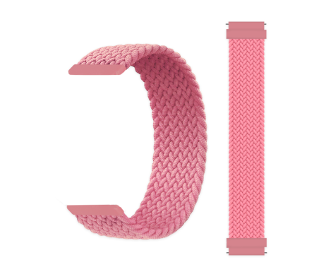 Tkaný řemínek Weave růžový 22 mm