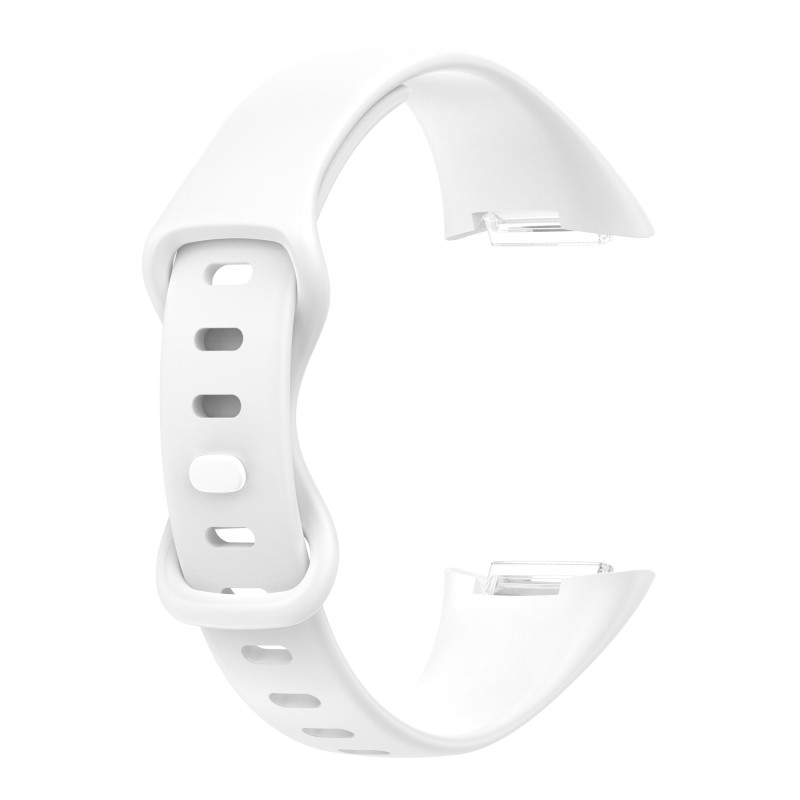 Silikonový pásek pro Fitbit Charge 5 bílý