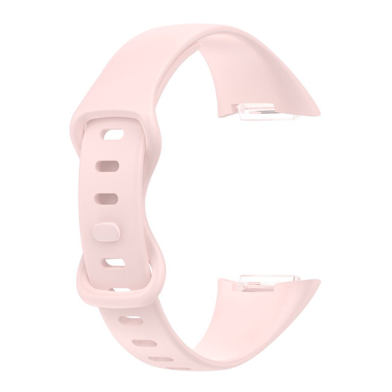Silikonový pásek pro Fitbit Charge 5 světle růžový