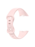 Silikonový pásek pro Fitbit Charge 5 světle růžový