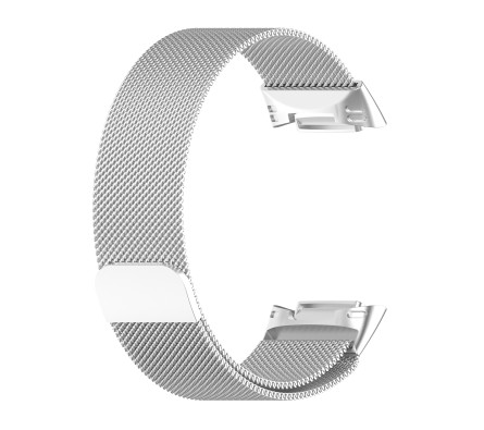 Milánský tah pro Fitbit Charge 5 stříbrný L