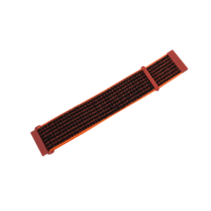 Nylonový řemínek černo-oranžový 20 mm