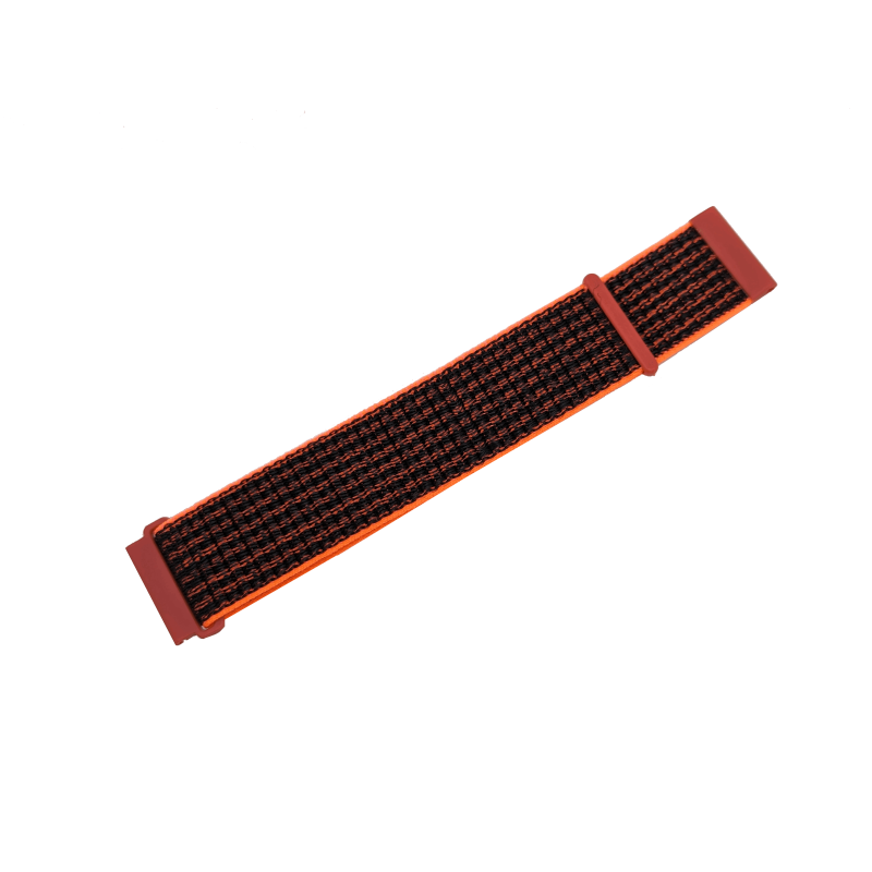 Nylonový řemínek černo-oranžový 22 mm