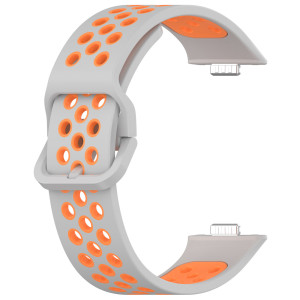 Silikonový řemínek performance šedo-oranžový pro Huawei Watch Fit 3