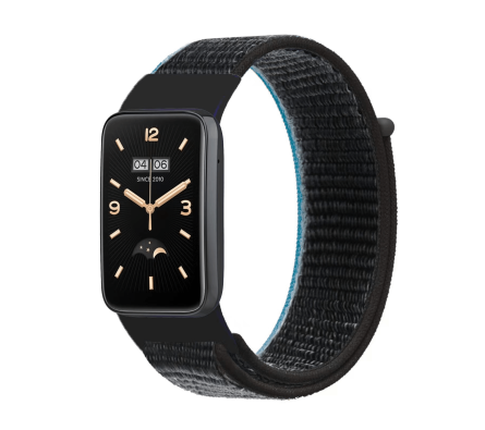 Nylonový řemínek pro Mi Band 7 PRO černo-modrý