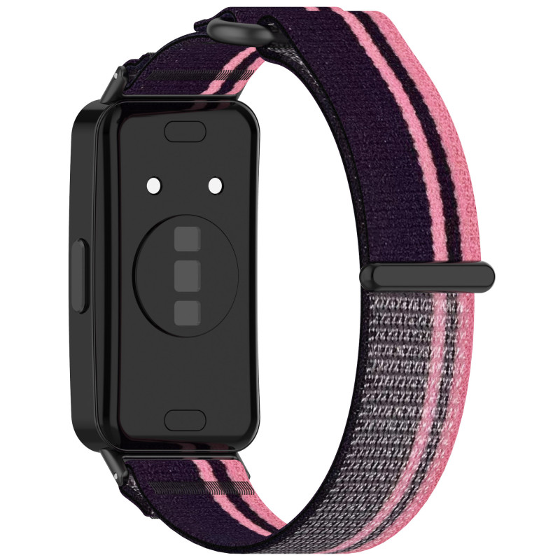 Nylonový řemínek černo-růžový pro Honor Band 8/9