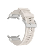 Silikonový řemínek RUGGED starlight stříbrný pro Samsung Galaxy Watch Ultra