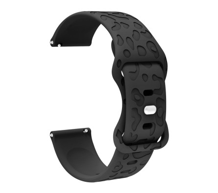 Silikonový řemínek Sculpty černý 20 mm