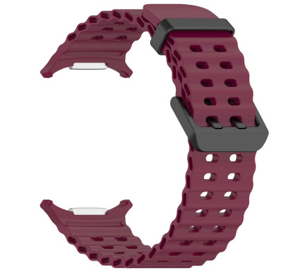 Silikonový řemínek performance vínový pro Samsung Galaxy Watch Ultra 47 mm