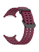Silikonový řemínek performance vínový pro Samsung Galaxy Watch Ultra 47 mm