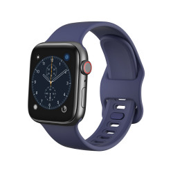 Silikonový pásek pro Apple Watch tmavě modrý 42/44/45 mm