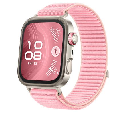 Nylonový řemínek růžový pro Huawei Watch Fit 3, 4 a 4 Pro