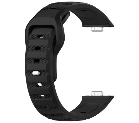 Silikonový řemínek černý pro Huawei Watch Fit 3, 4 a 4 Pro