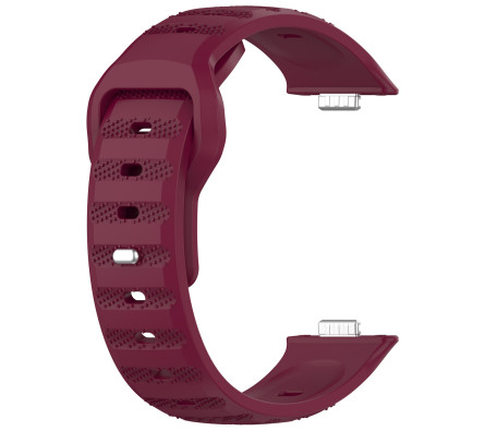 Silikonový řemínek vínový pro Huawei Watch Fit 3, 4 a 4 Pro