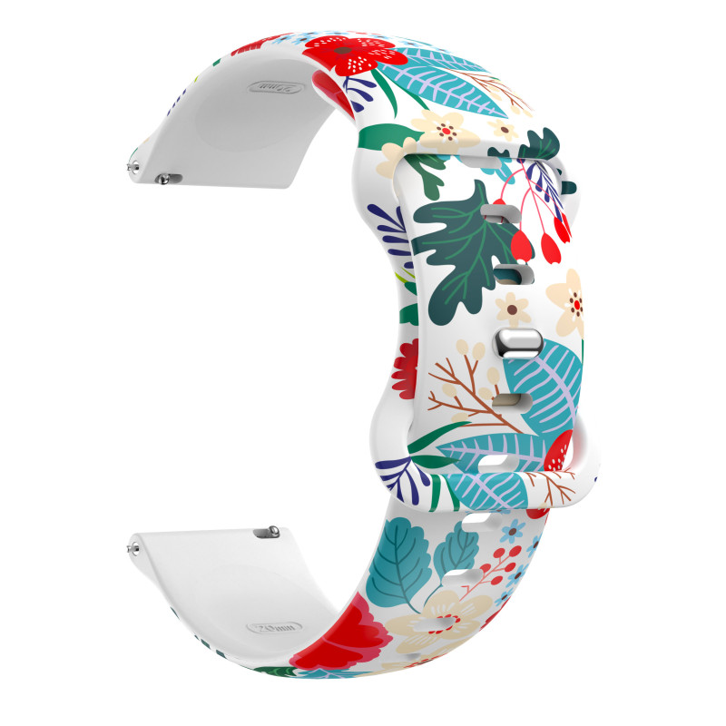 Silikonový řemínek floral 20 mm