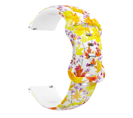 Silikonový řemínek listy 20 mm