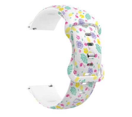 Silikonový řemínek flamingo 20 mm