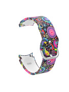 Silikonový řemínek páv pro Samsung Galaxy Watch 4, 5, 6, 7