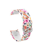 Silikonový řemínek květiny pro Samsung Galaxy Watch 4, 5, 6, 7