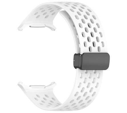 Silikonový řemínek Slidex bílý pro Samsung Galaxy Watch Ultra 47 mm