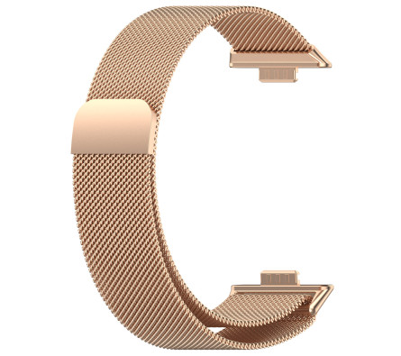 Milánský tah zlato-růžový pro Huawei Watch Fit 3, 4 a 4 Pro