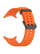 Silikonový řemínek performance oranžový pro Samsung Galaxy Watch Ultra