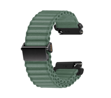 Nylonový řemínek ALPINE zelený 20 mm