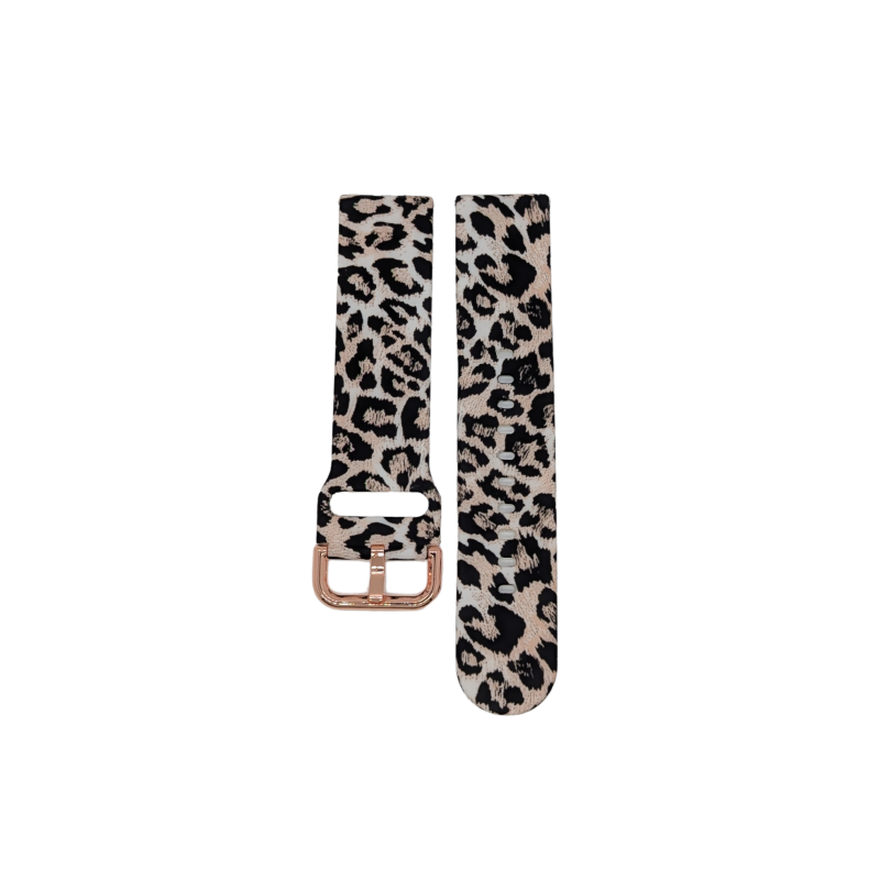 Silikonový řemínek leopard 22 mm
