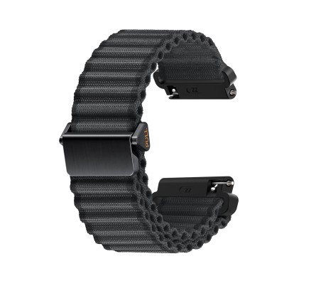 Nylonový řemínek ALPINE černý 20 mm