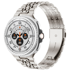 Kovový řemínek PERFECTION stříbrný pro Samsung Galaxy Watch 8