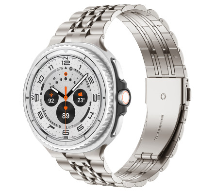 Kovový řemínek PERFECTION stříbrný pro Samsung Galaxy Watch 8