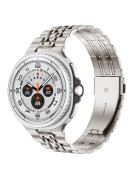 Kovový řemínek PERFECTION stříbrný pro Samsung Galaxy Watch 8