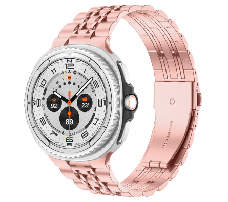 Kovový řemínek PERFECTION zlato-růžový pro Samsung Galaxy Watch 8