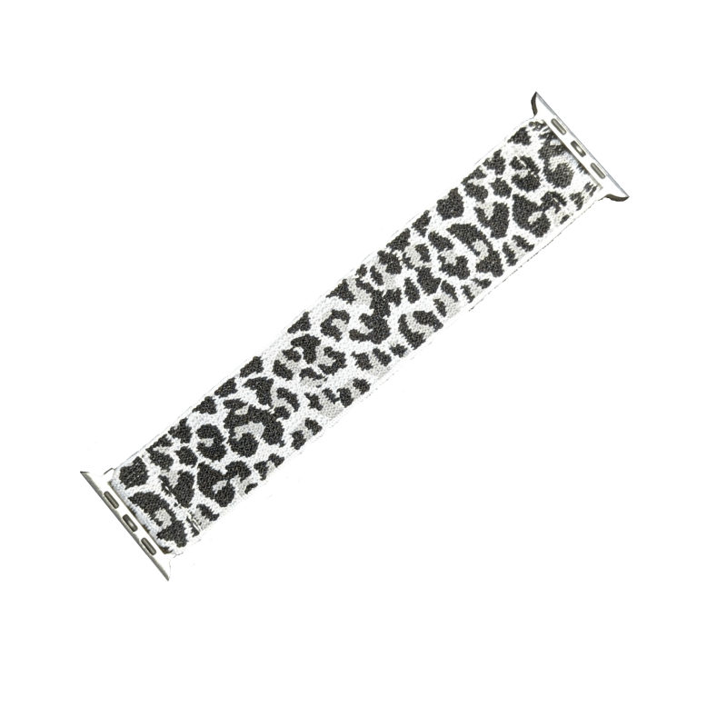 Tkaný řemínek pro Apple Watch sněžný levhart 38/40/41 mm