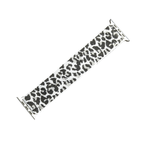 Tkaný řemínek pro Apple Watch sněžný levhart 42/44/45 mm