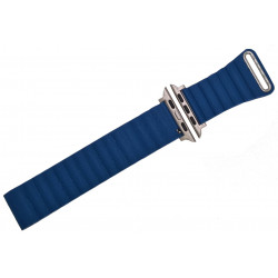 Kožený řemínek Elegance Apple Watch modrý 42/44/45 mm